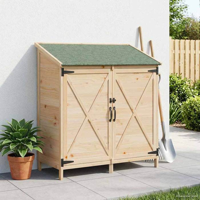 Sălaș de grădină natural 106 x 56 x 113,5 cm Lemn prelucrat WALTI