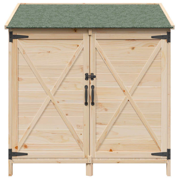 Sălaș de grădină natural 106 x 56 x 113,5 cm Lemn prelucrat WALTI