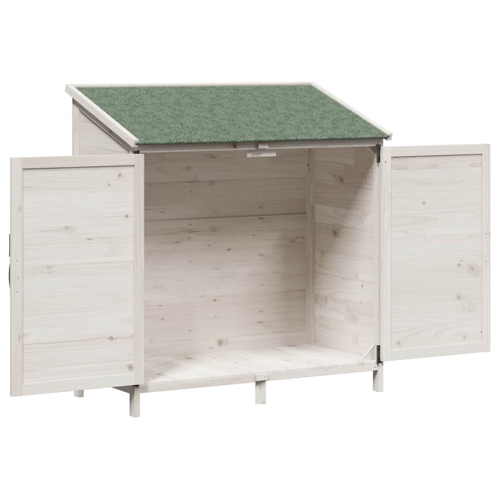 Sălaș de grădină Alb 106 x 56 x 113,5 cm Lemn prelucrat - WALTI WALTI