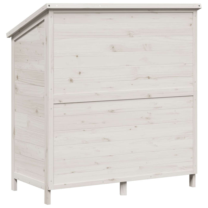Sălaș de grădină Alb 106 x 56 x 113,5 cm Lemn prelucrat - WALTI WALTI
