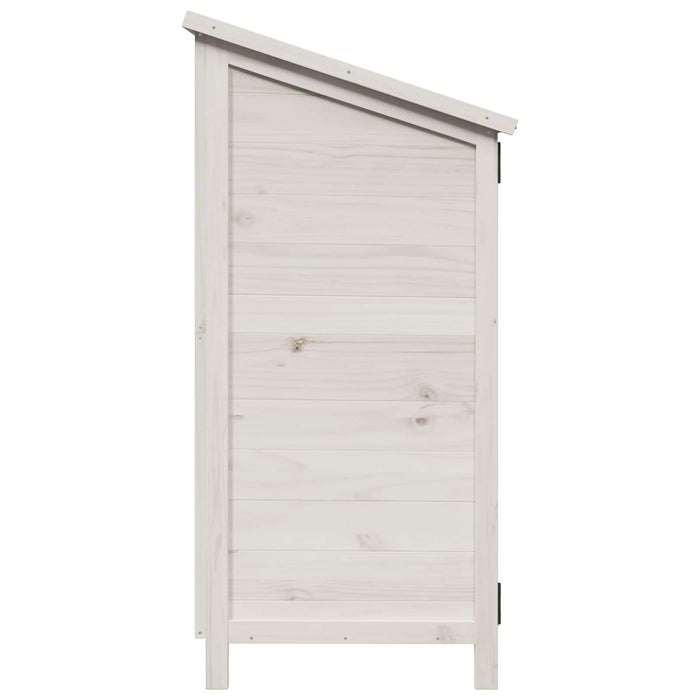 Sălaș de grădină Alb 106 x 56 x 113,5 cm Lemn prelucrat - WALTI WALTI