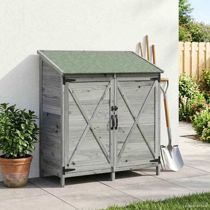 Sălaș de grădină Gri 106 x 56 x 113,5 cm Lemn prelucrat - WALTI WALTI