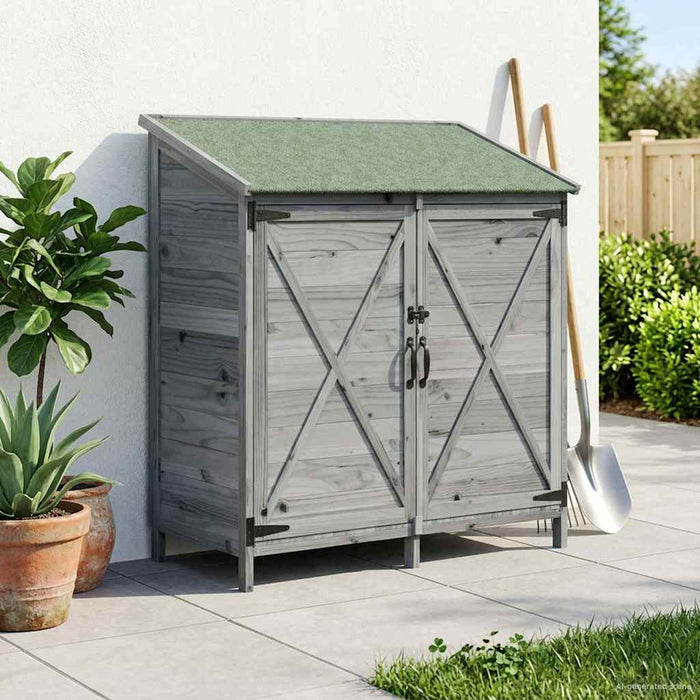Sălaș de grădină Gri 106 x 56 x 113,5 cm Lemn prelucrat - WALTI WALTI