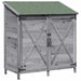 Sălaș de grădină Gri 106 x 56 x 113,5 cm Lemn prelucrat - WALTI WALTI