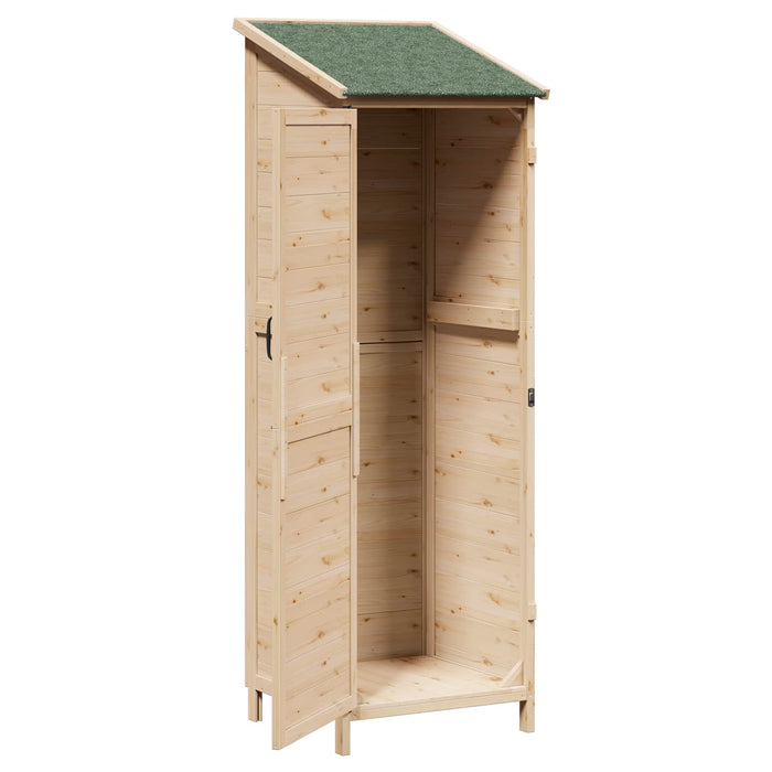 Sălaș de grădină natural 59,5 x 56 x 176,5 cm Lemn prelucrat - WALTI WALTI