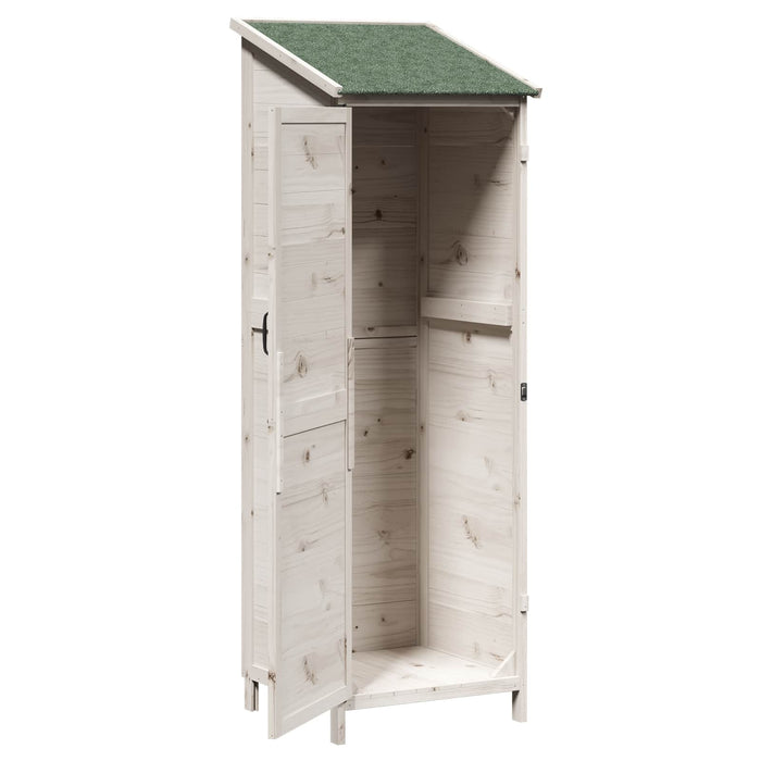 Sălaș de grădină Alb 59,5 x 56 x 176,5 cm Lemn prelucrat - WALTI WALTI