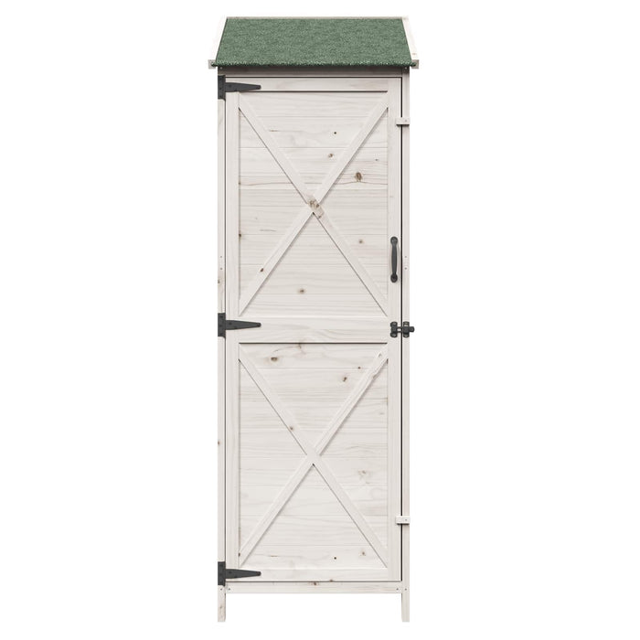 Sălaș de grădină Alb 59,5 x 56 x 176,5 cm Lemn prelucrat - WALTI WALTI