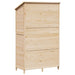 Sălaș de grădină natural 106 x 56 x 176,5 cm Lemn prelucrat - WALTI WALTI
