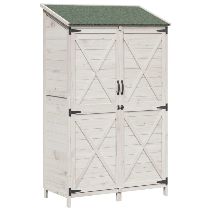 Sălaș de grădină Alb 106 x 56 x 176,5 cm Lemn prelucrat - WALTI WALTI