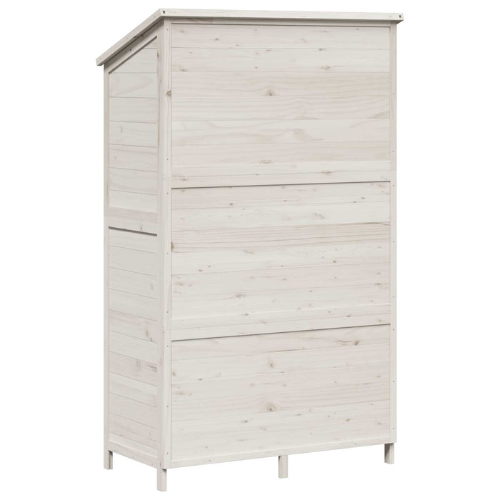 Sălaș de grădină Alb 106 x 56 x 176,5 cm Lemn prelucrat - WALTI WALTI
