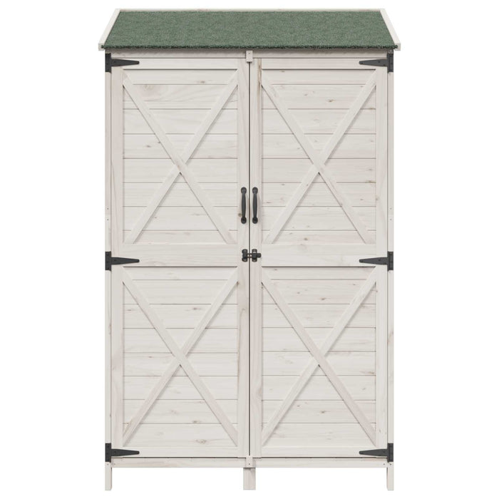 Sălaș de grădină Alb 106 x 56 x 176,5 cm Lemn prelucrat - WALTI WALTI