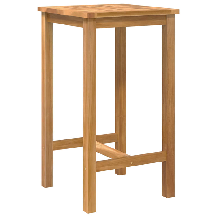 Set de bar pentru exterior 3 pcs Netratat Lemn solid de tec WALTI