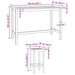 Set de bar pentru exterior 7 pcs Netratat Lemn solid de tec - WALTI WALTI