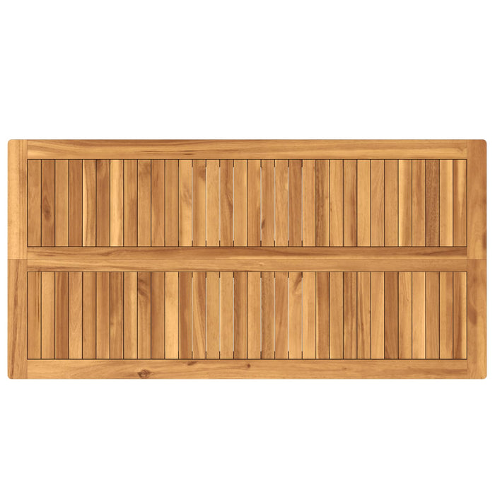 Set de bar pentru exterior 7 pcs Netratat Lemn solid de tec - WALTI WALTI