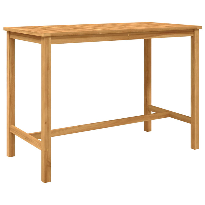 Set de bar pentru exterior 5 pcs natural Lemn solid de tec WALTI