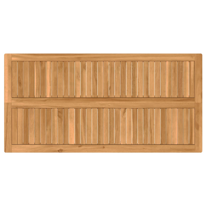 Set de bar pentru exterior 5 pcs natural Lemn solid de tec WALTI