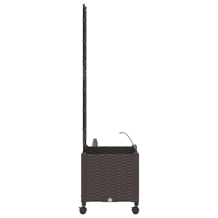 Ghiveci de grădină cu irigație și roți Maro 40 x 40 x 148 cm PP - WALTI WALTI