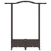 Pat Ridicat cu Trellis și Acoperiș Maro 124 x 40 x 129 cm PP - WALTI WALTI