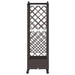 Pat Ridicat cu Trellis și Acoperiș Maro 124 x 40 x 129 cm PP - WALTI WALTI