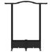 Pat Ridicat cu Trellis și Acoperiș Negru 124 x 40 x 129 cm PP - WALTI WALTI