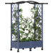 Pat Ridicat cu Trellis și Acoperiș Gri 124 x 40 x 129 cm PP - WALTI WALTI
