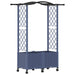 Pat Ridicat cu Trellis și Acoperiș Gri 125 x 40 x 144 cm PP - WALTI WALTI