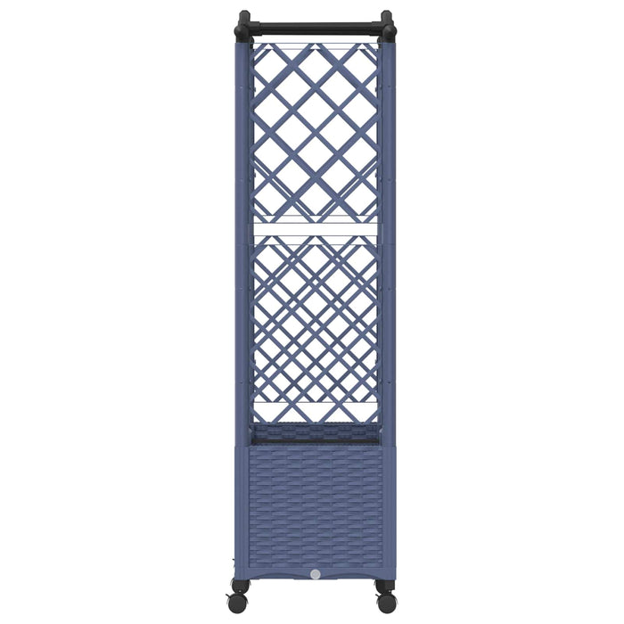 Pat Ridicat cu Trellis și Acoperiș Gri 125 x 40 x 144 cm PP - WALTI WALTI