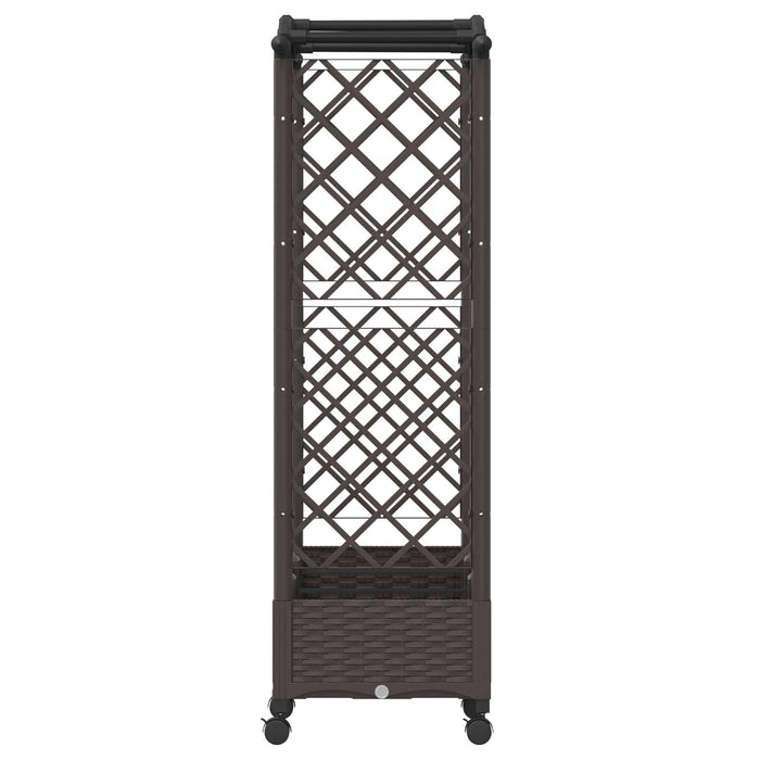 Pătuț ridicat cu trellis și roți Maro 169 x 40 x 129 cm PP WALTI
