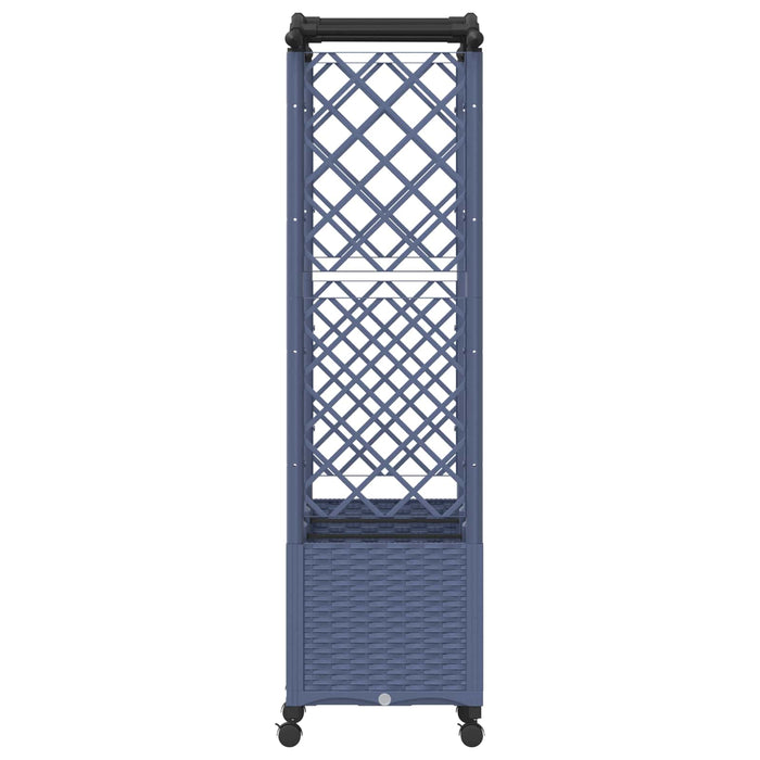 Pat Ridicat cu Trellis și Acoperiș Gri 164 x 40 x 144 cm PP WALTI