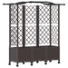 Pat Ridicat cu Trellis și Acoperiș Maro 163 x 40 x 144 cm PP - WALTI WALTI