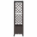 Pat Ridicat cu Trellis și Acoperiș Maro 163 x 40 x 144 cm PP - WALTI WALTI