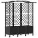 Pat Ridicat cu Trellis și Acoperiș Negru 163 x 40 x 144 cm PP - WALTI WALTI