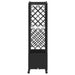 Pat Ridicat cu Trellis și Acoperiș Negru 163 x 40 x 144 cm PP - WALTI WALTI