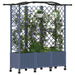 Pat Ridicat cu Trellis și Acoperiș Gri 163 x 40 x 144 cm PP - WALTI WALTI
