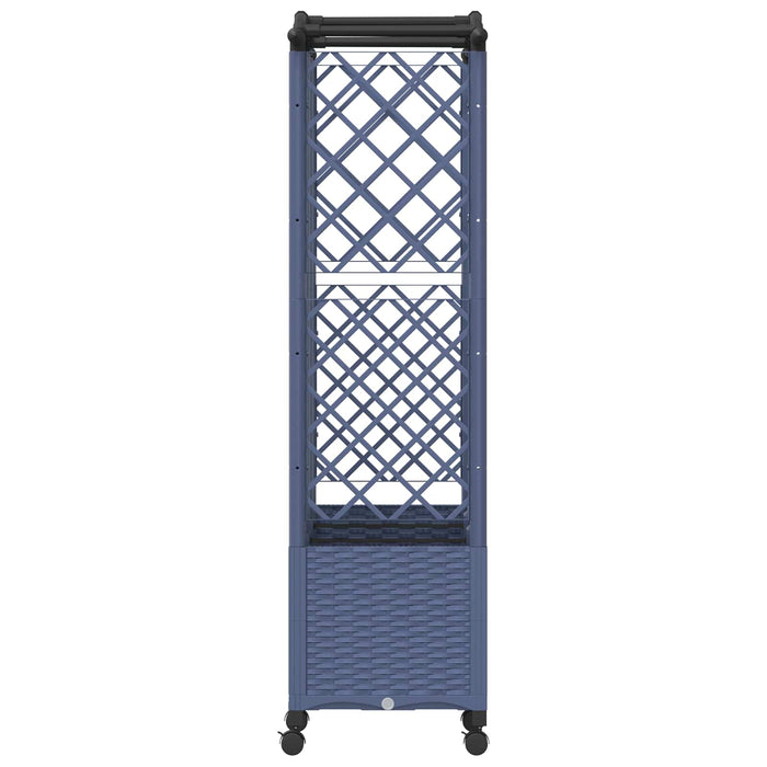 Pat Ridicat cu Trellis și Acoperiș Gri 163 x 40 x 144 cm PP - WALTI WALTI
