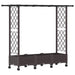 Pat Ridicat cu Trellis și Acoperiș Maro 164 x 40 x 127 cm PP - WALTI WALTI