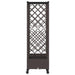 Pat Ridicat cu Trellis și Acoperiș Maro 164 x 40 x 127 cm PP - WALTI WALTI