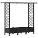 Pat Ridicat cu Trellis și Acoperiș Negru 164 x 40 x 127 cm PP - WALTI WALTI