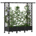 Pat Ridicat cu Trellis și Acoperiș Negru 164 x 40 x 127 cm PP - WALTI WALTI