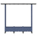 Pat Ridicat cu Trellis și Acoperiș Gri 164 x 40 x 127 cm PP - WALTI WALTI