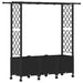 Pat Ridicat cu Trellis și Acoperiș Negru 162,5 x 40 x 142 cm PP - WALTI WALTI
