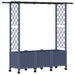 Pat Ridicat cu Trellis și Acoperiș Gri 162,5 x 40 x 142 cm PP - WALTI WALTI