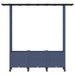 Pat Ridicat cu Trellis și Acoperiș Gri 162,5 x 40 x 142 cm PP - WALTI WALTI