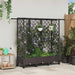 Pat Ridicat cu Trellis și Acoperiș Maro 164 x 40 x 127 cm PP - WALTI WALTI