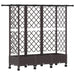 Pat Ridicat cu Trellis și Acoperiș Maro 164 x 40 x 127 cm PP - WALTI WALTI