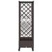 Pat Ridicat cu Trellis și Acoperiș Maro 164 x 40 x 127 cm PP - WALTI WALTI