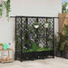 Pat Ridicat cu Trellis și Acoperiș Negru 164 x 40 x 127 cm PP - WALTI WALTI