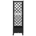 Pat Ridicat cu Trellis și Acoperiș Negru 164 x 40 x 127 cm PP - WALTI WALTI
