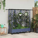 Pat Ridicat cu Trellis și Acoperiș Gri 164 x 40 x 127 cm PP - WALTI WALTI