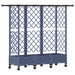 Pat Ridicat cu Trellis și Acoperiș Gri 164 x 40 x 127 cm PP - WALTI WALTI